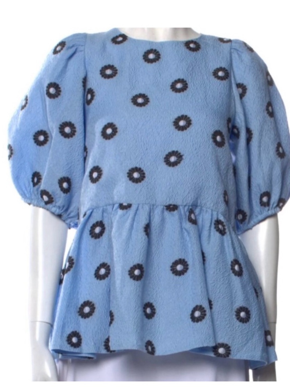 STINE GOYA Puff Sleeve Peplum